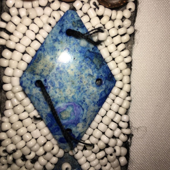 Beautiful Handmade Beaded Tie Shell Belt - Picture 10 of 12